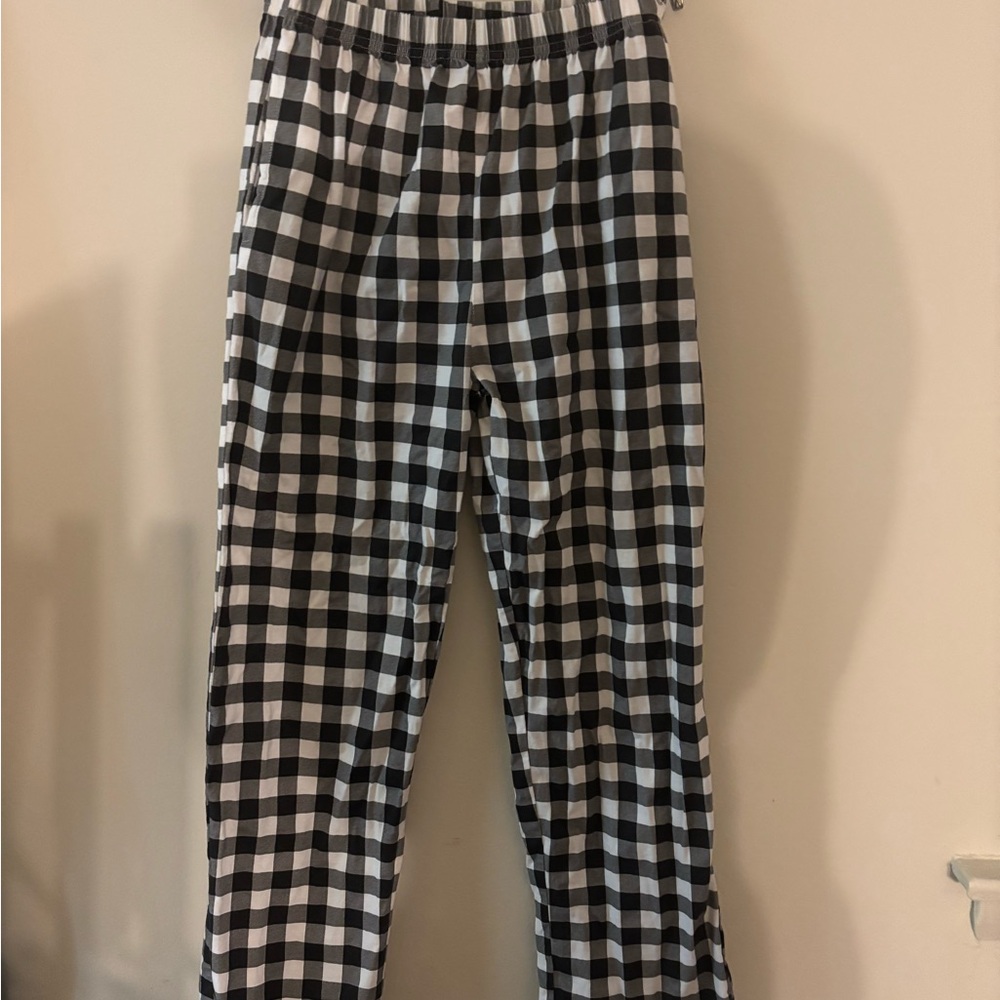 Black and White Checkered Pants